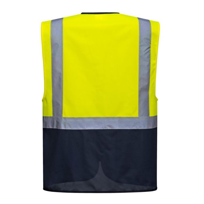 Portwest Warsaw vezetői mellény, sárga/navy | Adgift Reklámajándéktól Portwest Warsaw vezetői mellény, sárga/navy