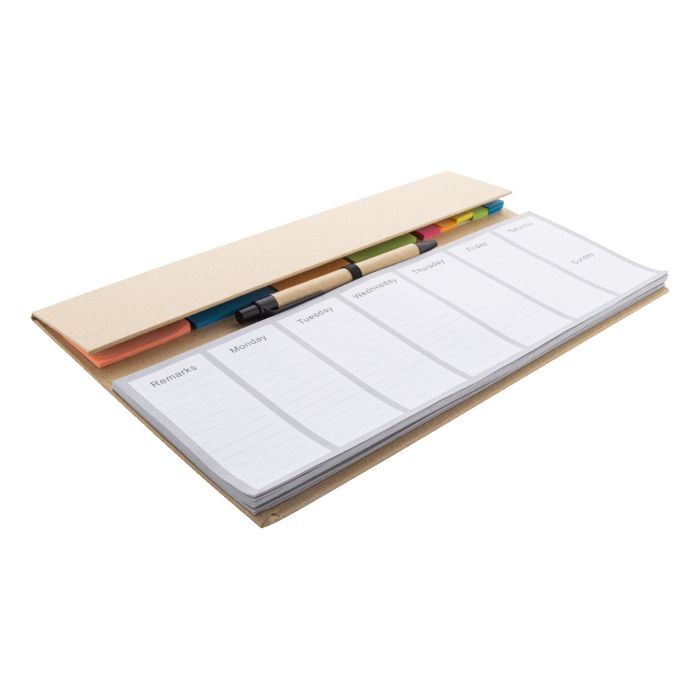 Weeknot heti asztali tervező, natúr | Reklámajándék, reklámtárgy, céges ajándék, egyedi reklámajándék Reklámajándék | Weeknot heti asztali tervező, natúr