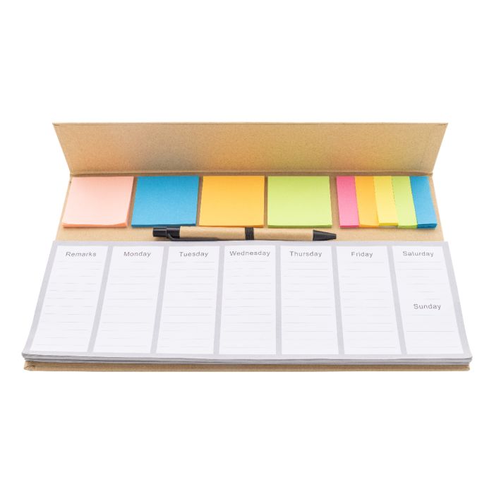 Weeknot heti asztali tervező, natúr | Reklámajándék, reklámtárgy, céges ajándék, egyedi reklámajándék Reklámajándék | Weeknot heti asztali tervező, natúr