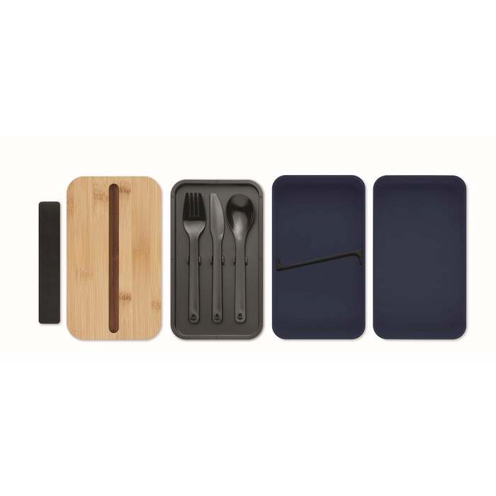 Wint PP ételdoboz, sötétkék | Reklámajándék, reklámtárgy, céges ajándék, egyedi reklámajándék Reklámajándék | Wint PP ételdoboz, sötétkék