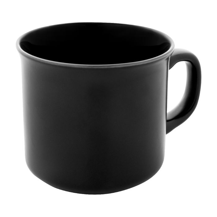 Reklámajándék | Woodstock Flat matt vintage bögre, fekete