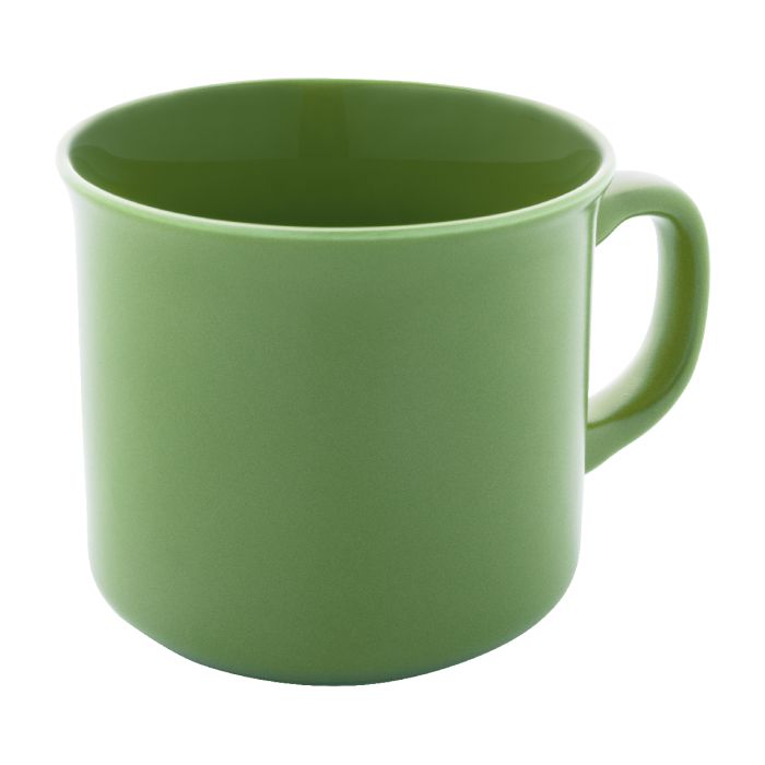 Reklámajándék | Woodstock Flat matt vintage bögre, lime zöld