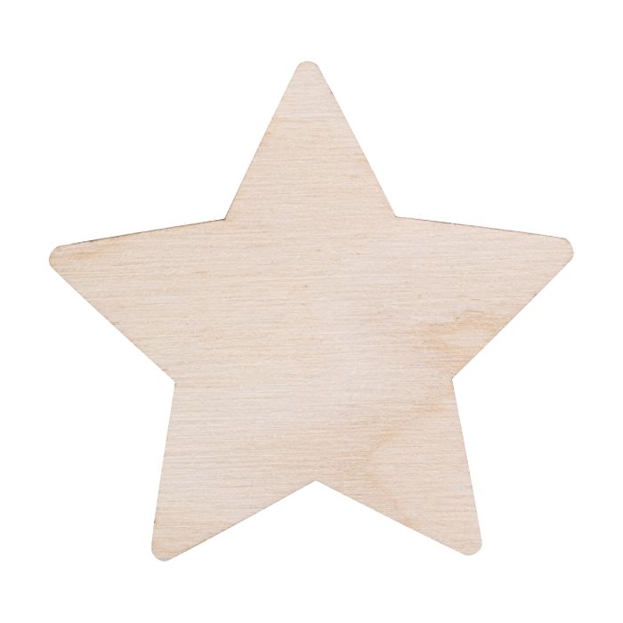 Reklámajándék | Woofri Xmas egyedi karácsonyi hűtőmágnes, csillag, natúr