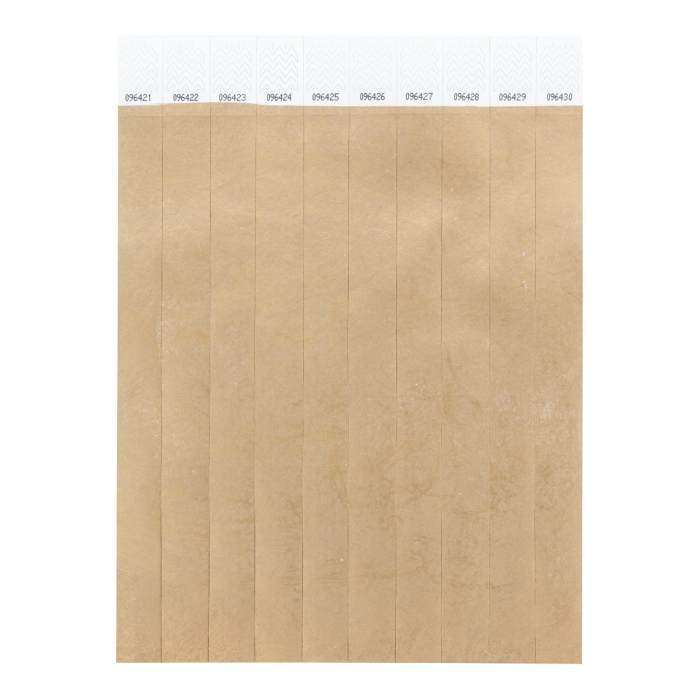 Reklámajándék | Wristvek tyvek karszalagok (10 db), arany