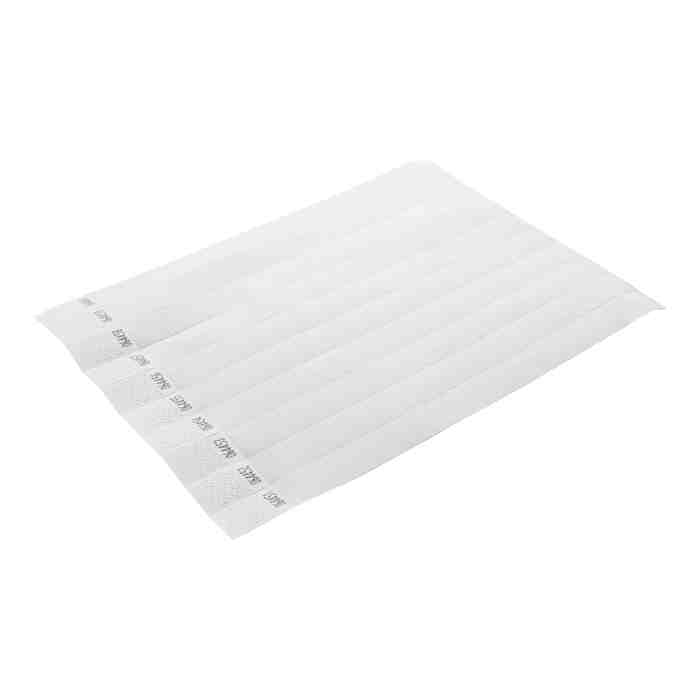 Reklámajándék | Wristvek tyvek karszalagok (10 db), fehér