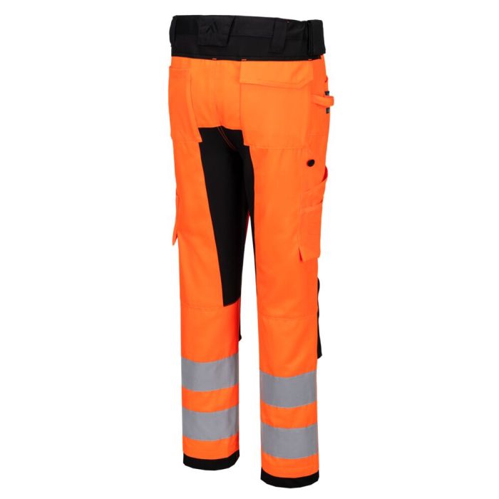 Portwest WX2 ECO Hi-Vis Stretch Trade nadrág, narancs/fekete | Adgift Reklámajándéktól Portwest WX2 ECO Hi-Vis Stretch Trade nadrág, narancs/fekete