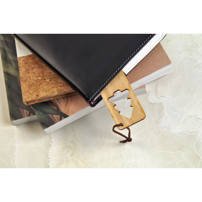 Reklámajándék | Xommark karácsonyi könyvjelző, karácsonyfa, natúr