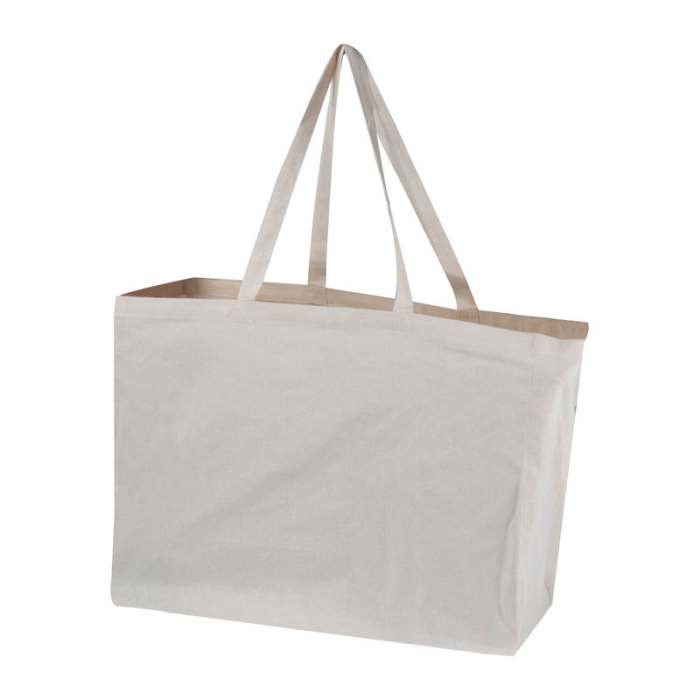 Reklámajándék | XXL bevásárlótáska, 140g/m², bézs