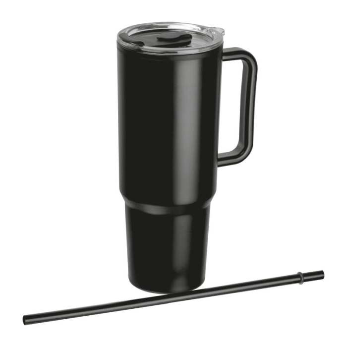 Reklámajándék | XXL termoszbögre, 1200ml, fekete