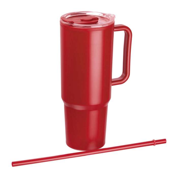 Reklámajándék | XXL termoszbögre, 1200ml, piros