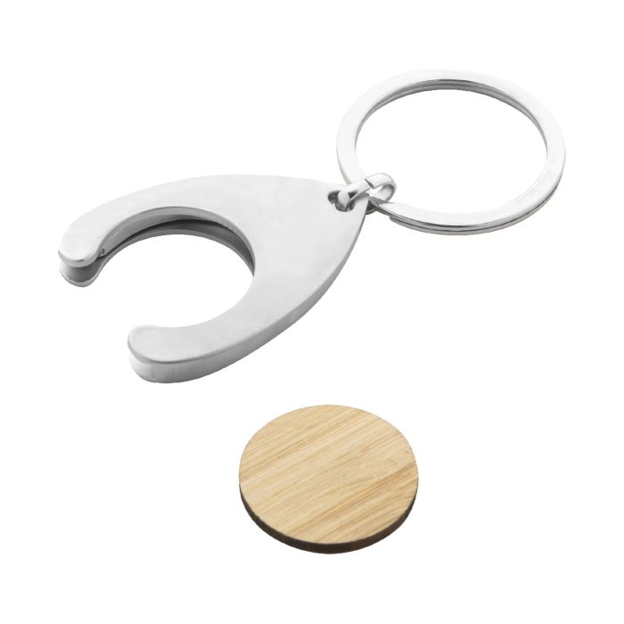 Reklámajándék | Zoinc bevásárlókocsi érme, natúr